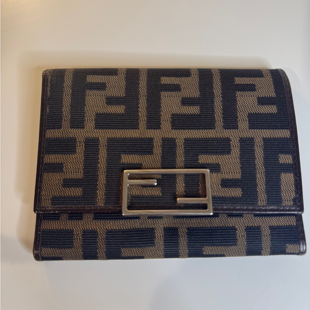 FENDI Zucca trifold wallet